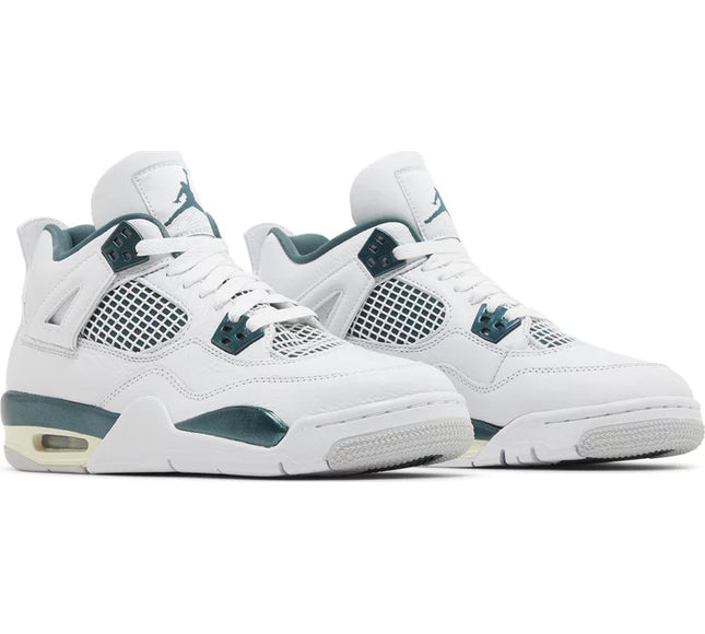 Nike Grade School Womens Air Jordan 4 Retro Sneakers - 'Oxidized Green'