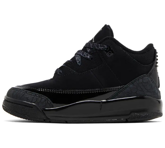 Nike Toddlers Air Jordan 3 Retro Sneakers -'Black Cat' 2025'