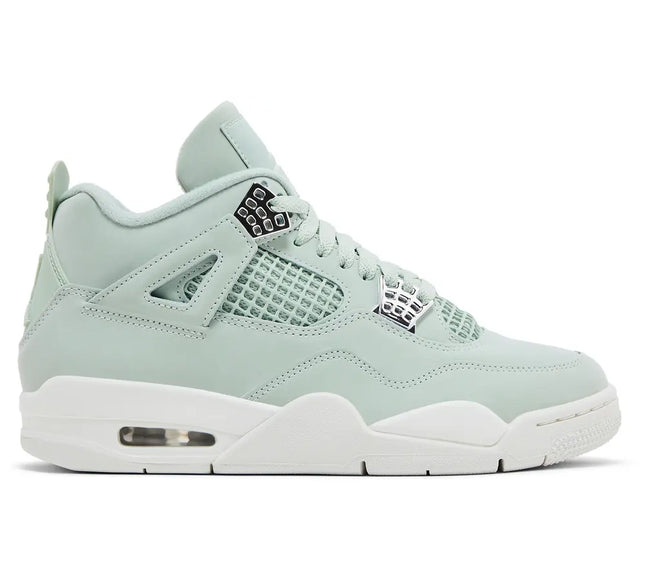 Nike Womens Air Jordan 4 Retro Sneakers - 'Abundance / Seafoam'