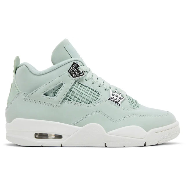 Nike Womens Air Jordan 4 Retro Sneakers - 'Abundance / Seafoam'