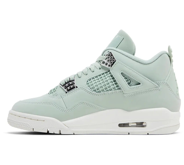 Nike Womens Air Jordan 4 Retro Sneakers - 'Abundance / Seafoam'