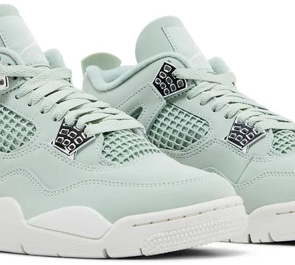 Nike Womens Air Jordan 4 Retro Sneakers - 'Abundance / Seafoam'