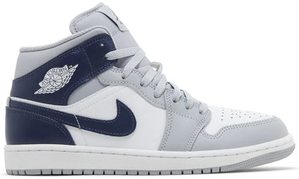 Nike Mens Air Jordan 1 Mid - 'Wolf Grey Midnight Navy'