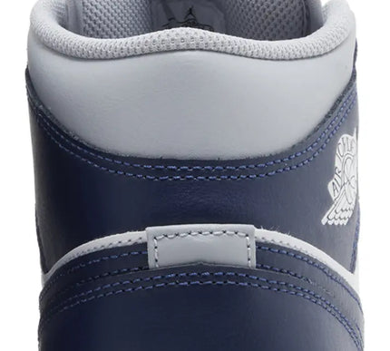 Nike Mens Air Jordan 1 Mid - 'Wolf Grey Midnight Navy'