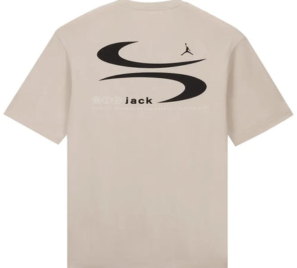 Air Jordan x Travis Scott Logo Tee 'Light Bone'