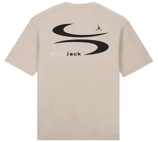 Air Jordan x Travis Scott Logo Tee 'Light Bone'