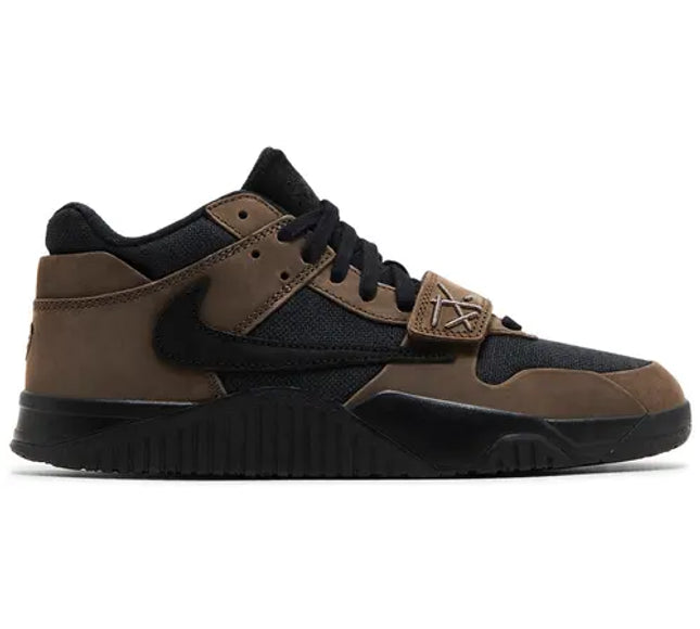 Nike Mens Travis Scott x Jordan Jumpman Jack TR 'Dark Mocha' With Tote Bag