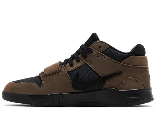 Nike Mens Travis Scott x Jordan Jumpman Jack TR 'Dark Mocha' With Tote Bag