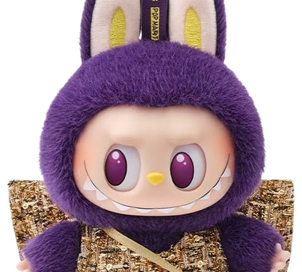 Pop Mart × PRONOUNCE Labubu WINGS OF FORTUNE Vinyl Plush Hanging Card 'Purple'