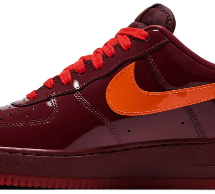 Nike Air Force 1 Low 'Patent Leather Dark Team Red'