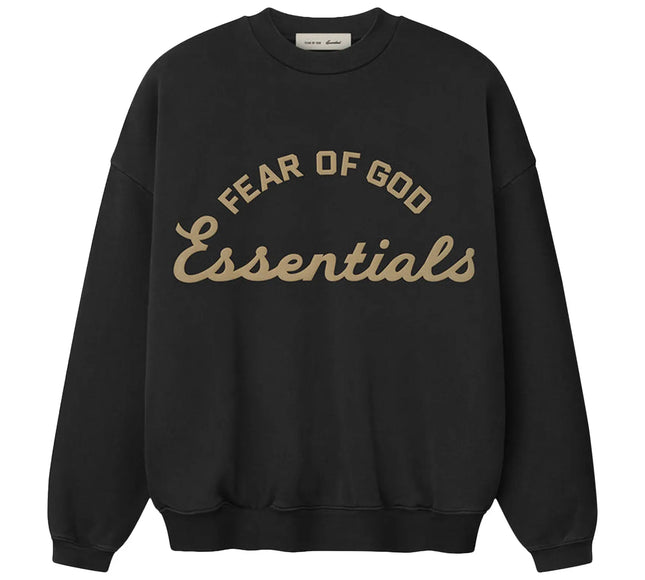 Fear of God Essentials 90's Crewneck Sweatshirt 'Faded Black'