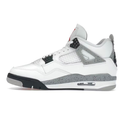 Nike Mens Air Jordan 4 Retro Sneakers - 'White Cement'