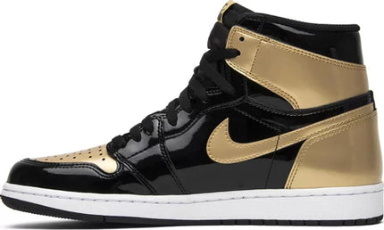 Nike Mens Air Jordan 1 Retro High OG NRG Sneakers - 'Gold Toe'