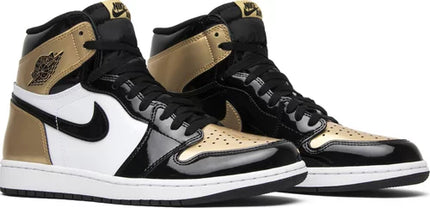 Nike Mens Air Jordan 1 Retro High OG NRG Sneakers - 'Gold Toe'