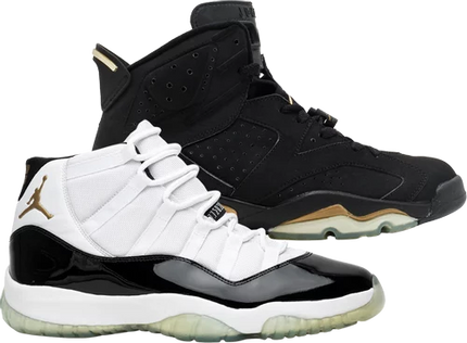Nike Mens Air Jordan 6/11 Retro LE DMP Sneakers - 'Defining Moments Pack'