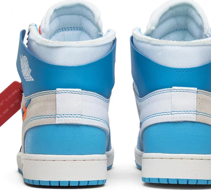 Nike Mens Off-White x Air Jordan 1 Retro High OG Sneakers - 'UNC'