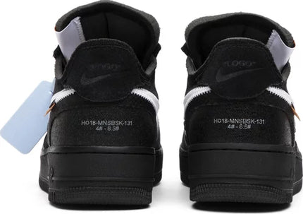 Nike Mens Off-White x Air Force 1 Low Sneakers - 'Black'