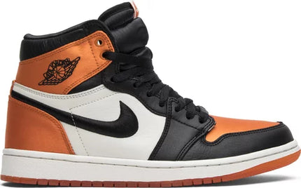 Nike Womens Air Jordan 1 Retro High OG Sneakers - 'Satin Shattered Backboard'