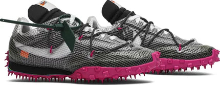 Nike Womens Off-White x Wmns Waffle Racer Sneakers - 'Fuchsia'
