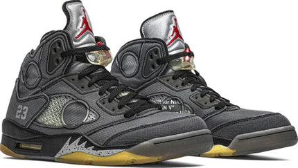 Nike Mens Off-White x Air Jordan 5 Retro SP Sneakers - 'Muslin'
