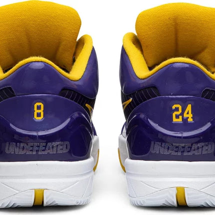Nike Mens Undefeated x Kobe 4 Protro Sneakers - 'Court Purple'