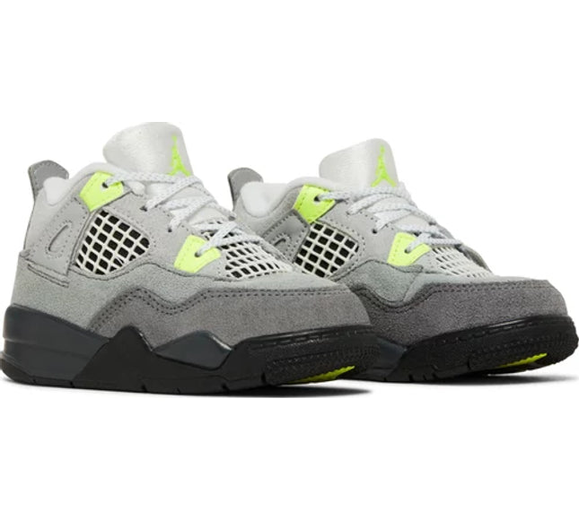 Nike Toddlers Air Jordan 4 Retro SE Sneakers - 'Neon 95'