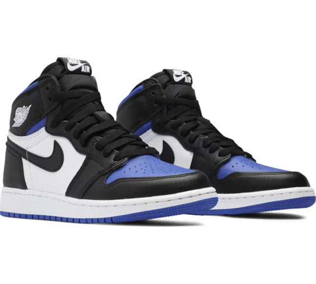 Nike Grade School Womens Air Jordan 1 Retro High OG Sneakers - 'Royal Toe'