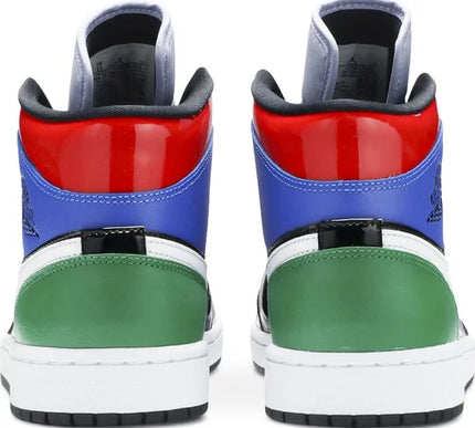 Nike Womens Air Jordan 1 Mid SE Sneakers - 'Multi Patent'