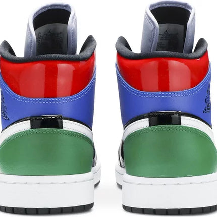 Nike Womens Air Jordan 1 Mid SE Sneakers - 'Multi Patent'