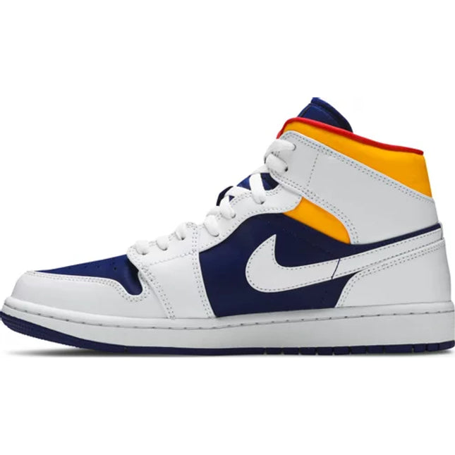 Air Jordan 1 Mid 'White Deep Royal Blue'