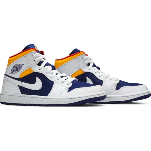 Air Jordan 1 Mid 'White Deep Royal Blue'