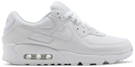Nike Mens Air Max 90 Sneakers - LTR 'Triple White'