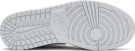 Nike Womens Air Jordan 1 Mid Sneakers - 'White University Red'