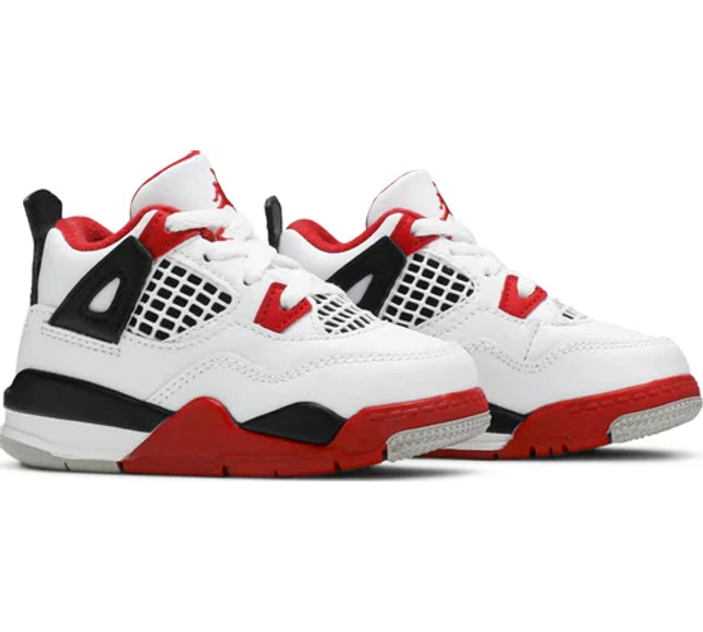 Nike Toddlers Air Jordan 4 Retro OG Sneakers - 'Fire Red' 2020