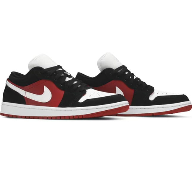 Nike Womens Air Jordan 1 Low Sneakers - 'Gym Red Black'