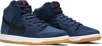Nike Mens Dunk High Pro ISO SB Sneakers - 'Orange Label - Midnight Navy'