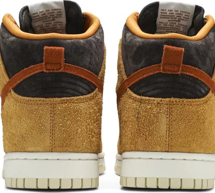 Nike Mens Dunk High Premium Sneakers - 'Dark Curry'