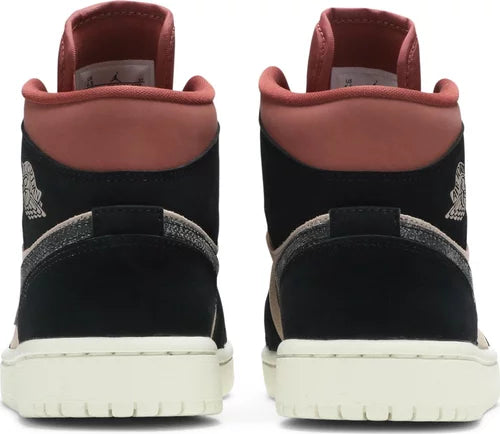 Nike Womens Air Jordan 1 Mid Sneakers Canyon Rust SOLESTREET