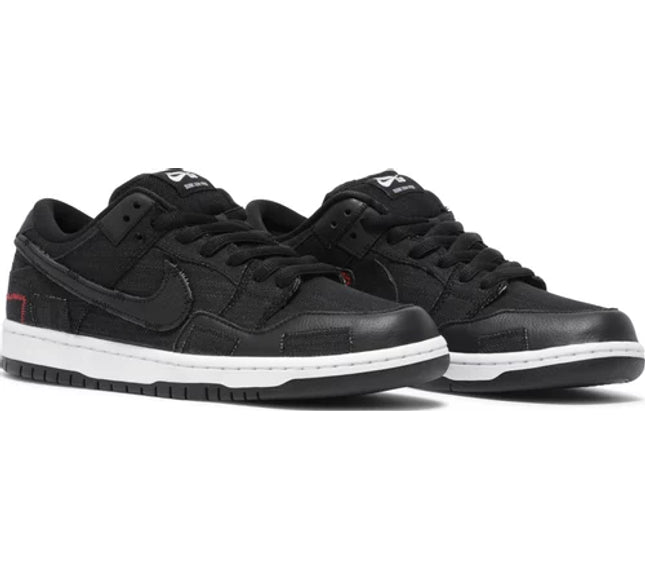 Nike Mens Wasted Youth x Dunk Low SB Sneakers - 'Black Denim'