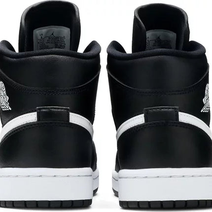 Nike Womens Air Jordan 1 Mid Sneakers - 'Black White'