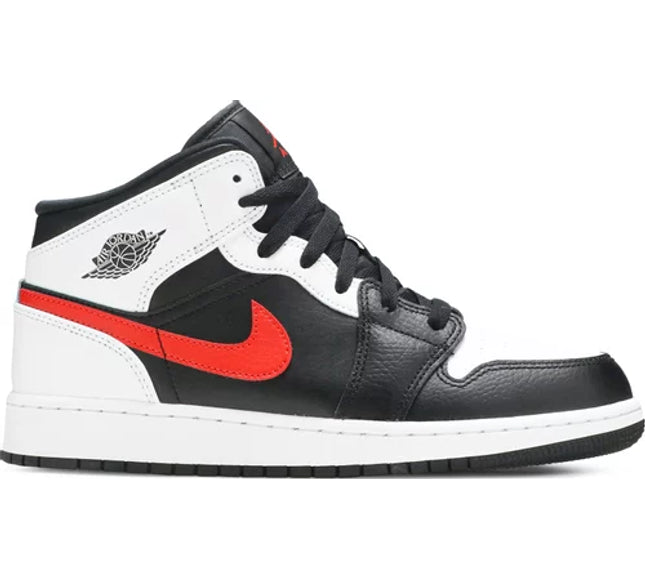 Nike Grade School Womens Air Jordan 1 Mid Sneakers - 'Chile Red'