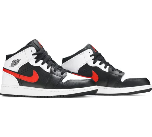 Nike Grade School Womens Air Jordan 1 Mid Sneakers - 'Chile Red'