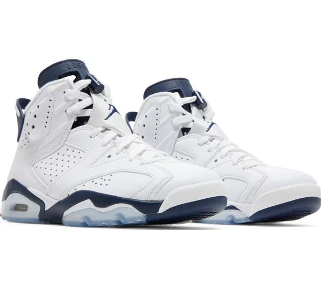 Nike Mens Air Jordan 6 Retro Sneakers - 'Midnight Navy' 2022