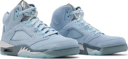 Nike Womens Air Jordan 5 Retro Sneakers - 'Blue Bird'