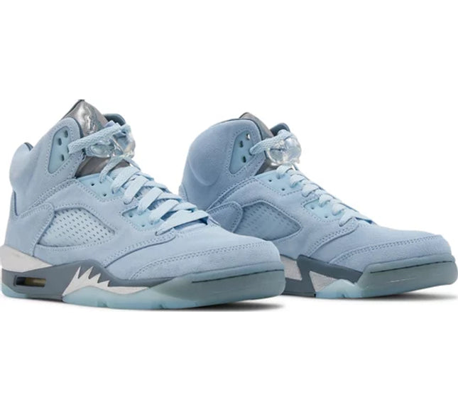 Nike Womens Air Jordan 5 Retro Sneakers - 'Blue Bird'