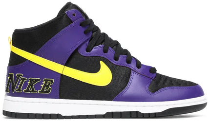 Nike Mens Dunk High Premium Sneakers - 'EMB LAKERS'