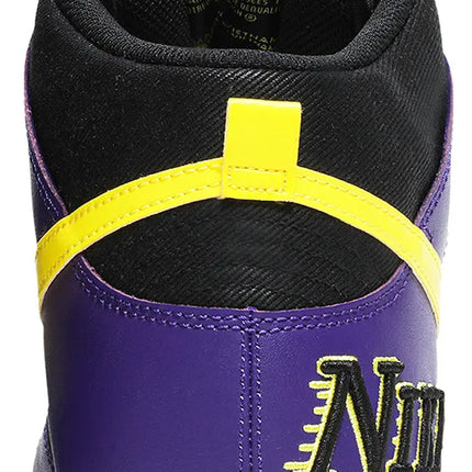 Nike Mens Dunk High Premium Sneakers - 'EMB LAKERS'