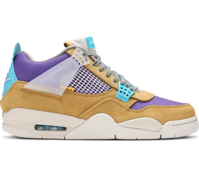 Nike Mens Union LA x Air Jordan 4 Retro Sneakers - 'Desert Moss'