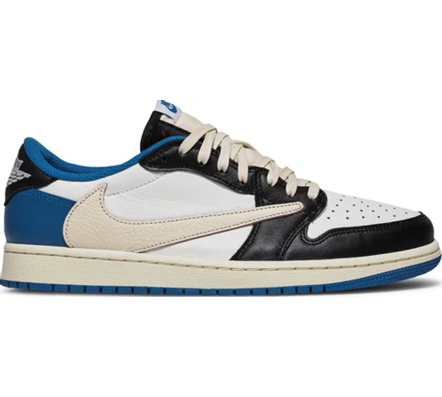 Nike Mens Fragment Design x Travis Scott x Air Jordan 1 Retro Low Sneakers