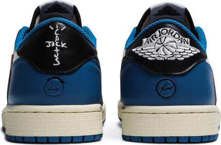Nike Mens Fragment Design x Travis Scott x Air Jordan 1 Retro Low Sneakers